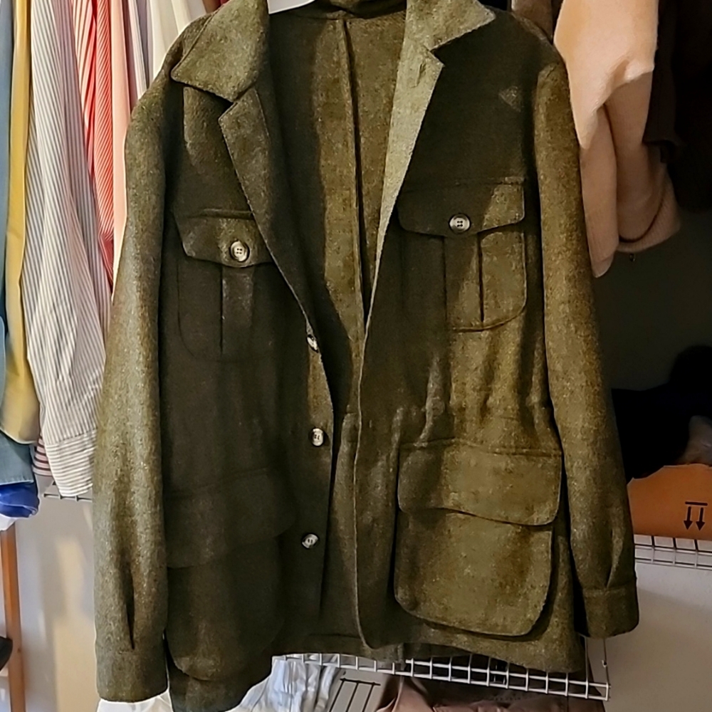 Safari jacket 100% wool UNLINED